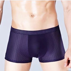 6 Pcs Tees Cotton Stretch Boxer Briefs Black purple Underwear Size XL